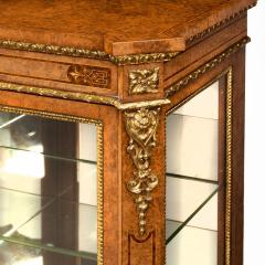 A mid Victorian burr walnut display cabinet - 1718944
