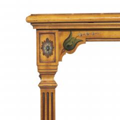 A mid Victorian free standing painted satinwood two tier table - 3036688