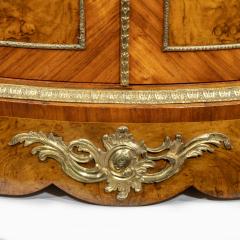 A mid Victorian kingwood serpentine cabinet - 2023677