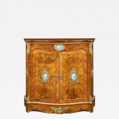 A mid Victorian kingwood serpentine cabinet - 2023786