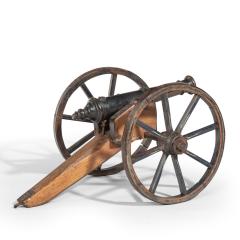 A mid Victorian model of a field cannon - 1410714