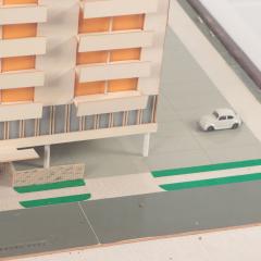 A mid century modern Architectural Model of an Atlantic City hotel circa 1960  - 3056954