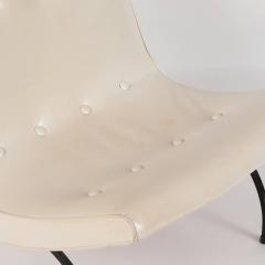 A mid century modern Milo Baughman White Scoop chair circa 1950 - 3058582