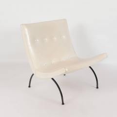 A mid century modern Milo Baughman White Scoop chair circa 1950 - 3058585