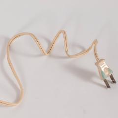 A mid century modern futuristic green metal Laurel desk lamp circa 1950  - 3058185