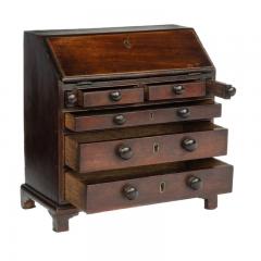 A miniature George III mahogany bureau - 3166628
