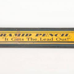 A monumental vintage Pyramid Pencil Company wood trade sign  - 3365093