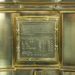 A most unusual Victorian brass private posting box - 4285840