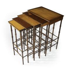 A nest of five Regency specimen wood tables attributed to Gillows - 3363085