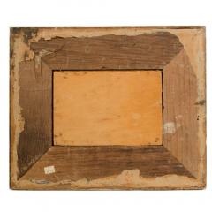 A oil on board painting of Bedouin men on beach in sunset signed indistinctly  - 3411712