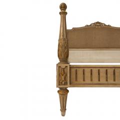 A painted and gilt carved queen size bed C 1940 - 1843849