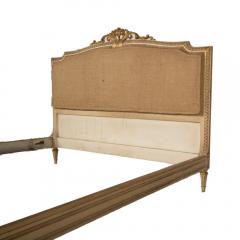 A painted and gilt carved queen size bed C 1940 - 1843861