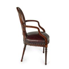 A pair mahogany Hepplewhite style arm chairs - 3444591