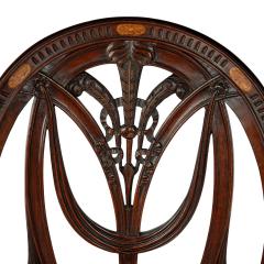A pair mahogany Hepplewhite style arm chairs - 3444602
