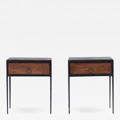 A pair night stands in the manner of Jean Michel Frank Circa 1945  - 2244339