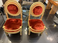 A pair of 19th Century Italian giltwood side chairs - 3705232