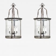 A pair of 20th century brass hanging lanterns in the style of Lutyens - 1486659