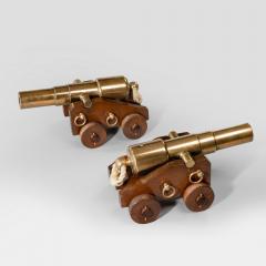 A pair of 4 stage bronze 18 signal cannon - 826806