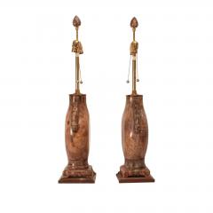 A pair of Alabaster Marbro lamps circa 1950 - 2695221