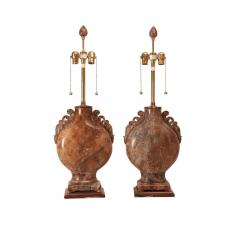 A pair of Alabaster Marbro lamps circa 1950 - 2695222