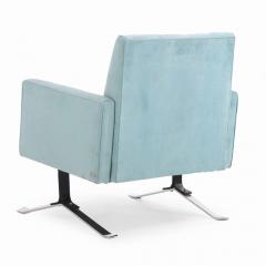 A pair of American chromed iron lounge chairs C 1970  - 4119144