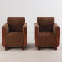 A pair of Art Deco club chairs C 1930  - 3941051