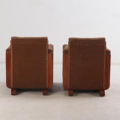 A pair of Art Deco club chairs C 1930  - 3941056