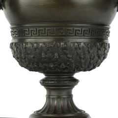 A pair of Belgian bronze urns by Luppens Brussels - 3393282