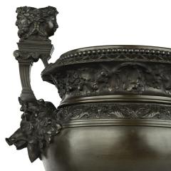 A pair of Belgian bronze urns by Luppens Brussels - 3393283