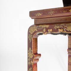 A pair of Chinese hardwood tall side tables circa 1900 - 2169836