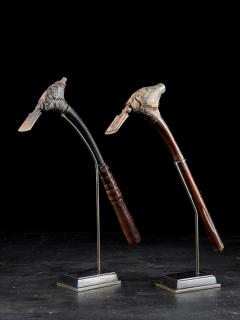A pair of Early Native Tribal South Oceanic Ceremonial decorated Adze - 1981203