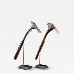 A pair of Early Native Tribal South Oceanic Ceremonial decorated Adze - 1985913
