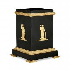 A pair of Empire style Neoclassical gilt and patinated bronze stands - 2696315