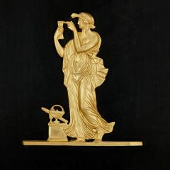 A pair of Empire style Neoclassical gilt and patinated bronze stands - 2696317