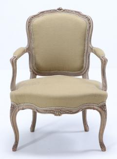 A pair of French Louis XV style painted open armchairs circa 1900  - 3409245