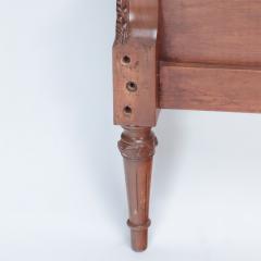 A pair of French Louis XVI style twin beds headboards in burlap Circa 1950 - 2969565