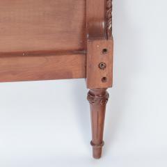 A pair of French Louis XVI style twin beds headboards in burlap Circa 1950 - 2969570
