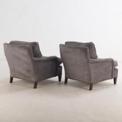 A pair of French Upholstered Bergeres Contemporary  - 3958116