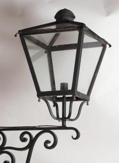 A pair of French iron and bronze lanterns C 1940  - 3745347