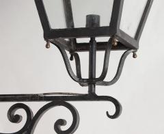 A pair of French iron and bronze lanterns C 1940  - 3745351