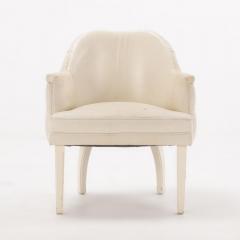 A pair of French leather club chairs C 1970  - 3750018