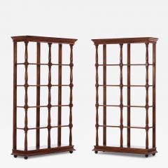 A pair of French oak open etageres C 1960  - 4159133