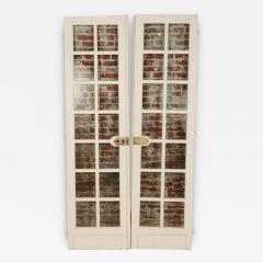 A pair of French painted doors circa 1900  - 2590875