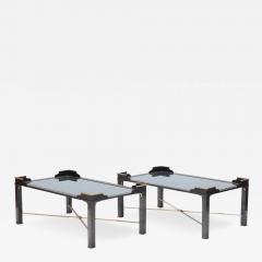 A pair of French two tone bronze coffee tables attributed to Jansen C 1970 - 3272034