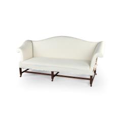 A pair of Georgian mahogany sofas from Powderham Castle sofas settees - 4271835