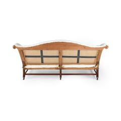 A pair of Georgian mahogany sofas from Powderham Castle sofas settees - 4271836