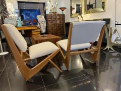 A pair of Italian boomerang side chairs - 3729163