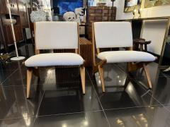 A pair of Italian boomerang side chairs - 3729169