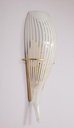A pair of Italian mid century modern Murano glass wall sconces - 1014051