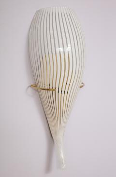 A pair of Italian mid century modern Murano glass wall sconces - 1014056